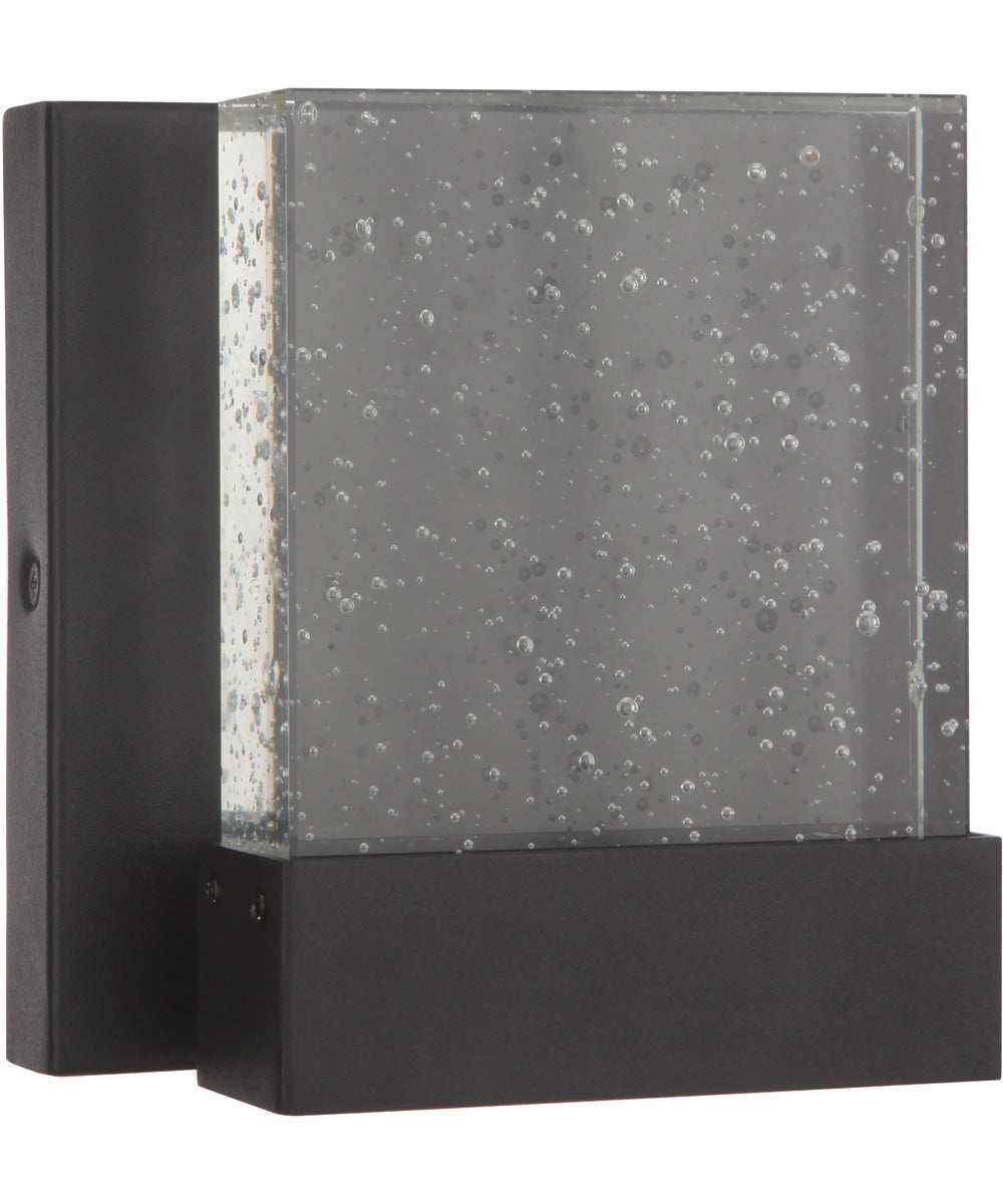 LED Outdoor Wall Light Textured Matte Black