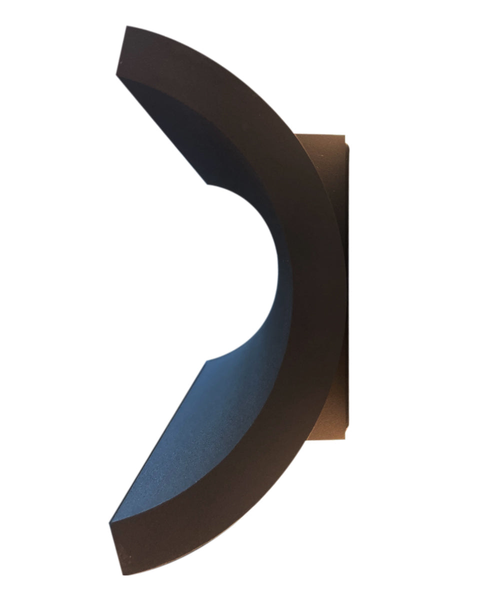 5"H 2-Light LED Outdoor Wall Sconce Light Fixture Bronze Finish by ET2