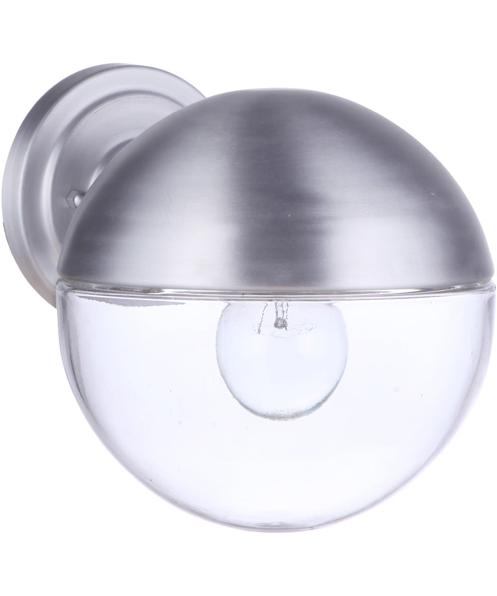 Outdoor Wall Light Satin Aluminum