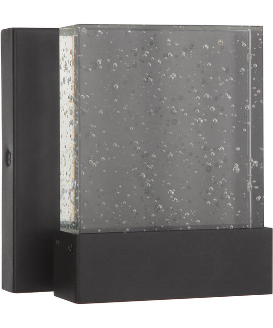 LED Outdoor Wall Light Textured Matte Black