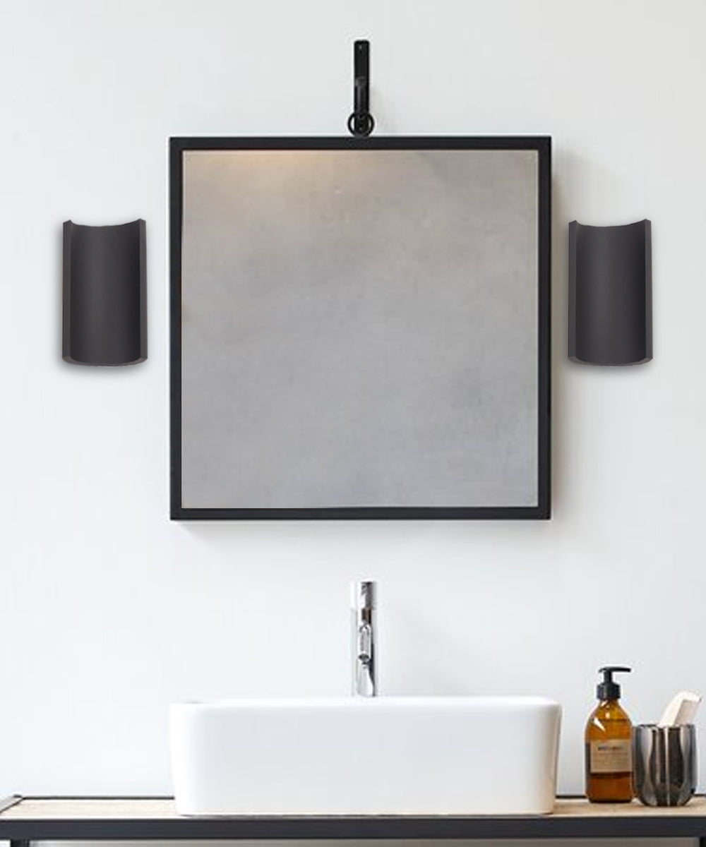 5"H 2-Light LED Outdoor Wall Sconce Light Fixture Bronze Finish by ET2